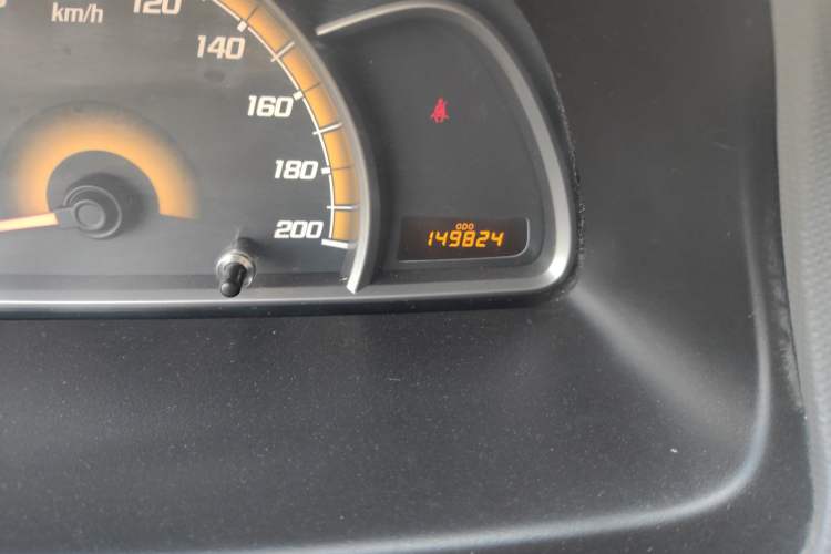 Used Chevrolet Sail 2013 Sedan 1.2L Manual Warm Edition Odometer Close Up