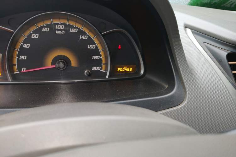 Used Chevrolet Sail 2013 Sedan 1.2L Manual Warm Edition Odometer Close Up