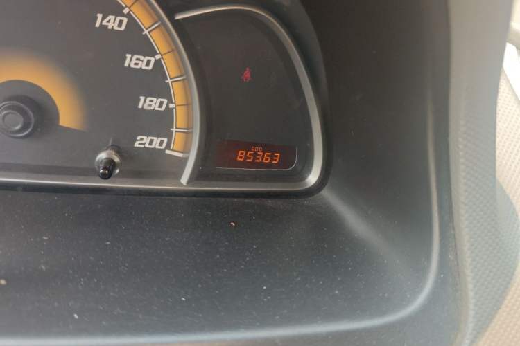 Used Chevrolet Sail 2013 Sedan 1.4L Manual Happiness Edition II Odometer Close Up