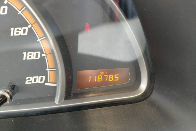 Used Chevrolet Sail 2013 Sedan 1.2L Manual Warm Edition Odometer Close Up