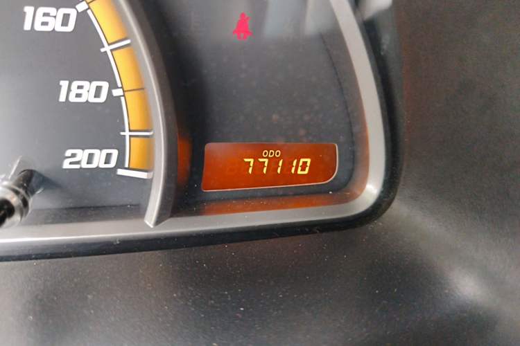 Used Chevrolet Sail 2013 Sedan 1.2L Manual Fashion Edition Odometer Close Up