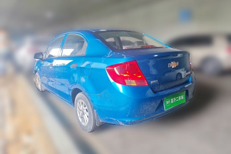 Used Chevrolet Sail 2013 Sedan 1.2L Manual Fashionable Happiness Edition Rear Left 45 Deg