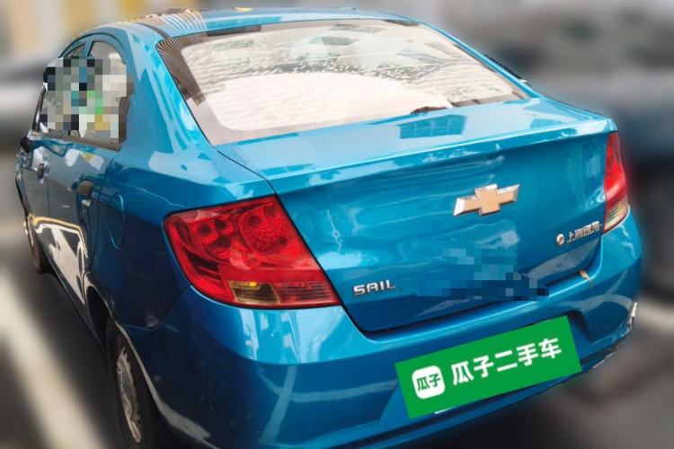 Used Chevrolet Sail 2013 Sedan 1.2L Manual Fashionable Happiness Edition Rear Left 45 Deg