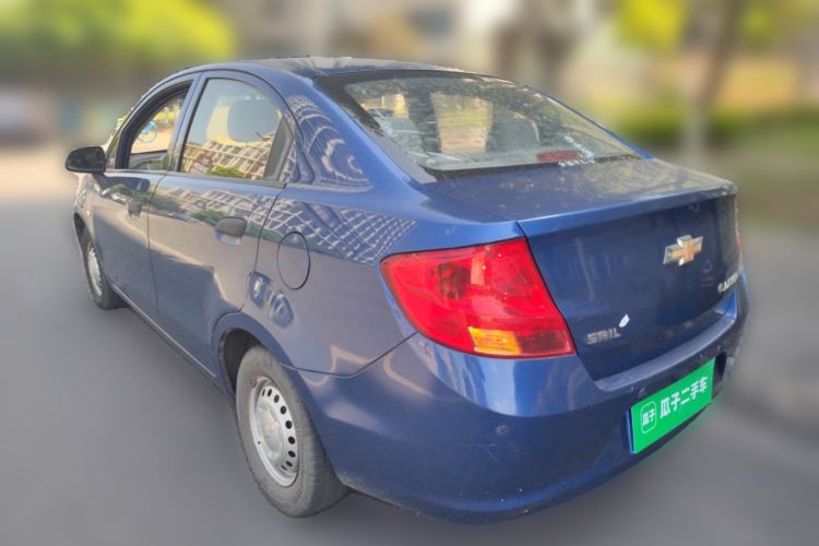 Used Chevrolet Sail 2013 Sedan 1.2L Manual Warm Edition Rear Left 45 Deg