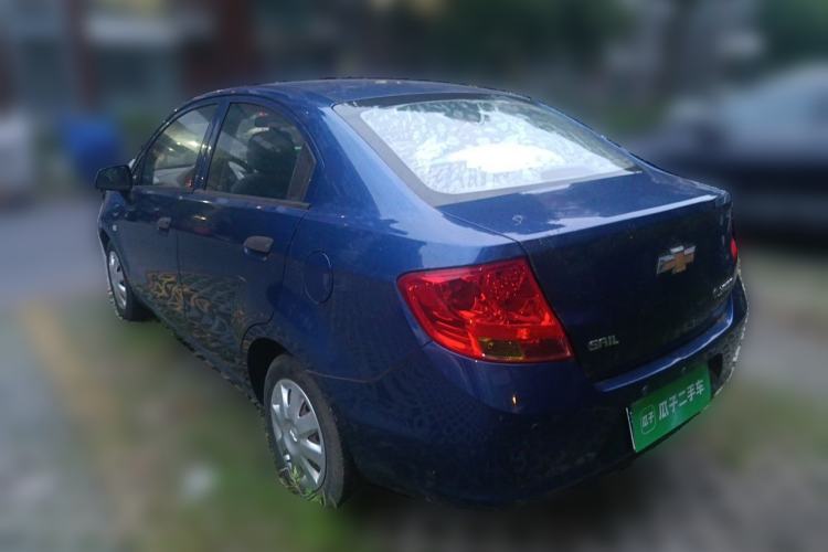 Used Chevrolet Sail 2013 Sedan 1.4L Manual Ideal Edition Rear Left 45 Deg