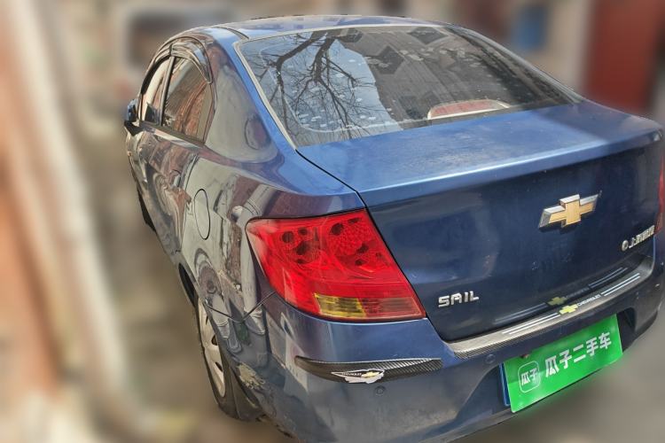 Used Chevrolet Sail 2013 Sedan 1.4L Manual Elegance Edition Rear Left 45 Deg