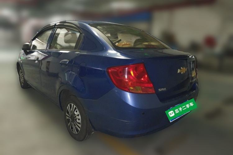 Used Chevrolet Sail 2013 Sedan 1.2L Manual Fashion Edition Rear Left 45 Deg