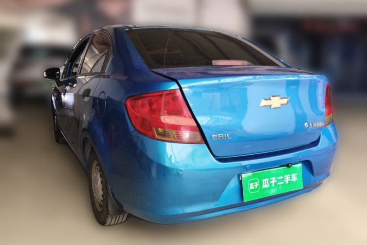 Used Chevrolet Sail 2013 Sedan 1.2L Manual Fashionable Happiness Edition Rear Left 45 Deg