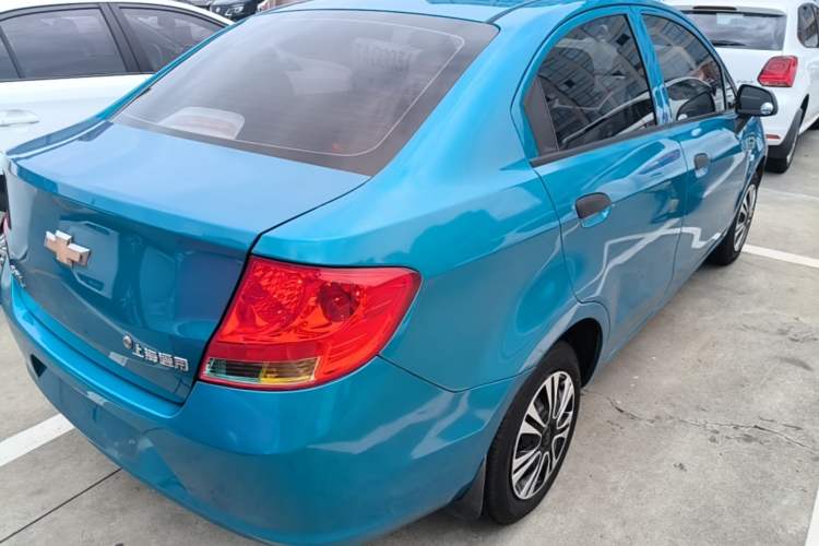 Used Chevrolet Sail 2013 Sedan 1.4L Manual Ideal Happiness Edition Rear Right 45 Deg