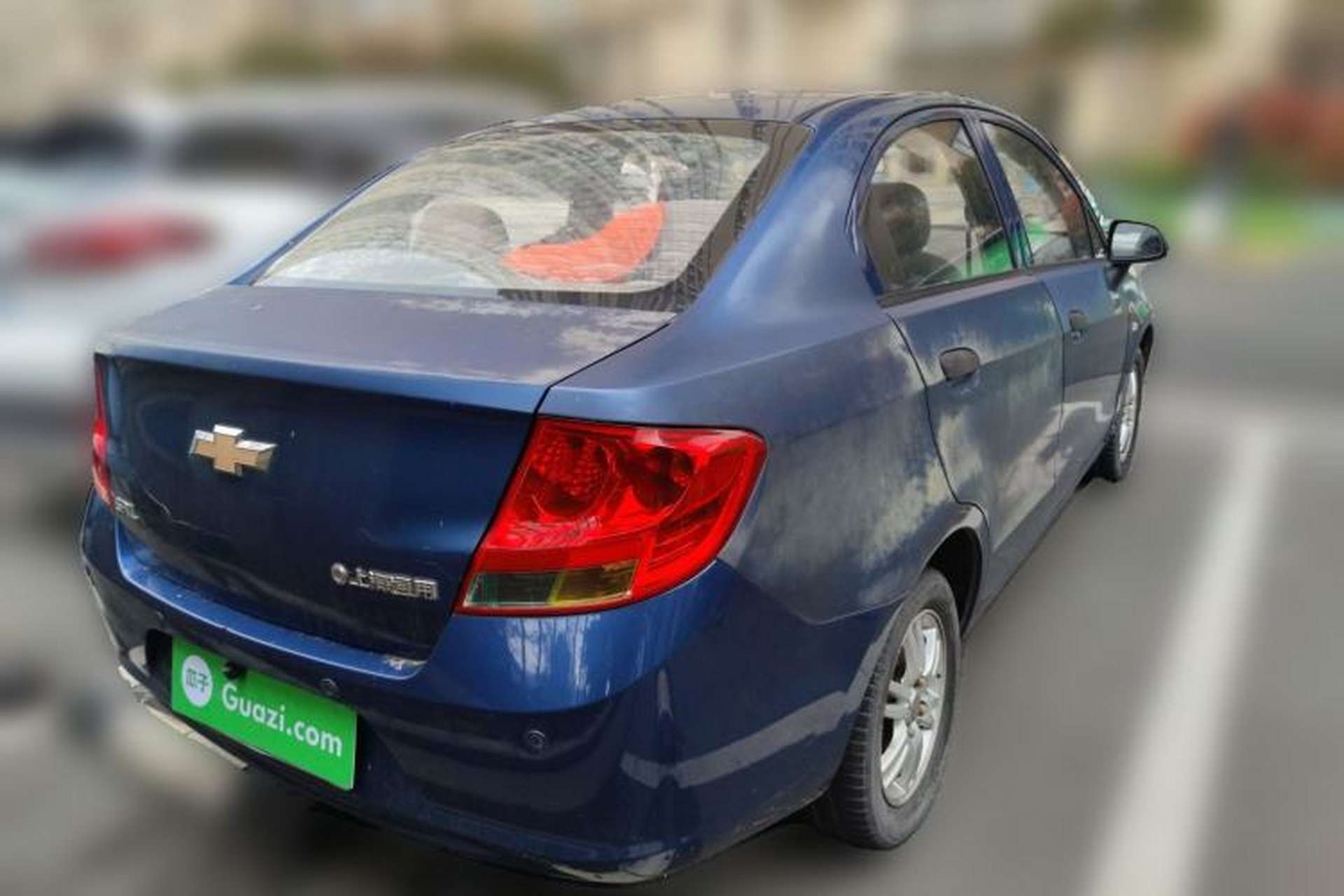 Used Chevrolet Sail 2013 Sedan 1.2L Manual Fashionable Happiness Edition Rear Right 45 Deg