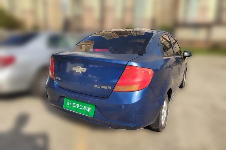 Used Chevrolet Sail 2013 Sedan 1.2L Manual Warm Edition Rear Right 45 Deg