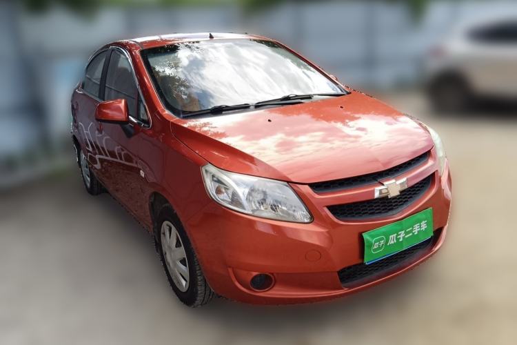 Used Chevrolet Sail 2013 Sedan 1.4L Manual Ideal Happiness Edition Front Right 45 Deg