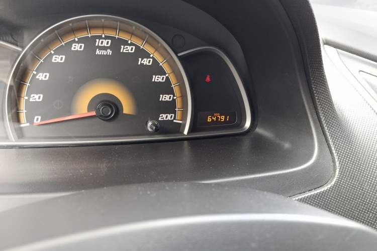 Used Chevrolet Sail 2013 Sedan 1.4L Manual Ideal Happiness Edition Odometer Close Up