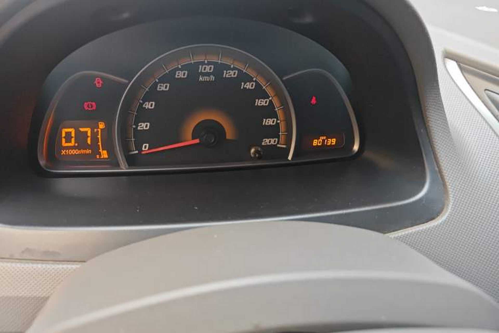 Used Chevrolet Sail 2013 Sedan 1.2L Manual Fashion Edition Odometer Close Up