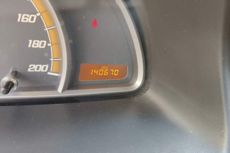 Used Chevrolet Sail 2013 Sedan 1.2L Manual Warm Edition Odometer Close Up