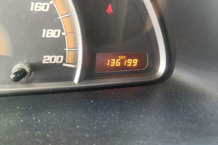 Used Chevrolet Sail 2013 Sedan 1.2L Manual Fashionable Happiness Edition Odometer Close Up