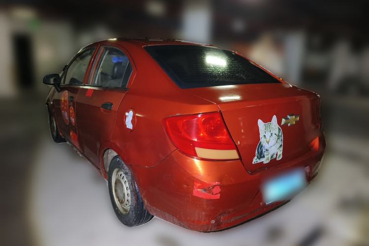 Used Chevrolet Sail 2013 Sedan 1.2L Manual Fashionable Happiness Edition Rear Left 45 Deg