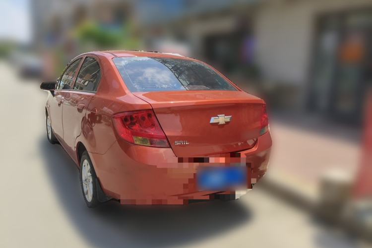 Used Chevrolet Sail 2013 Sedan 1.2L Manual Warm Edition Rear Left 45 Deg