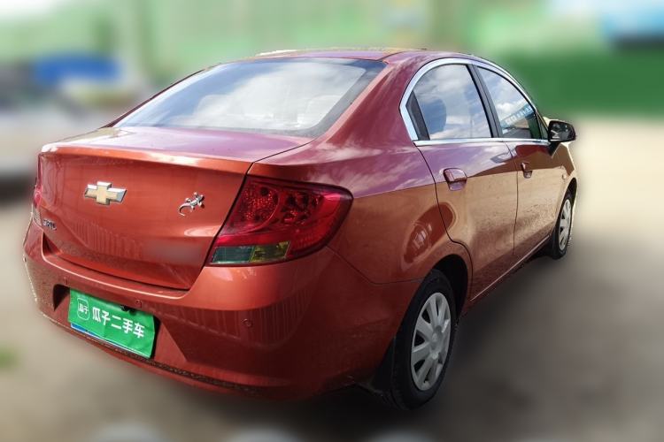 Used Chevrolet Sail 2013 Sedan 1.4L Manual Ideal Happiness Edition Rear Right 45 Deg