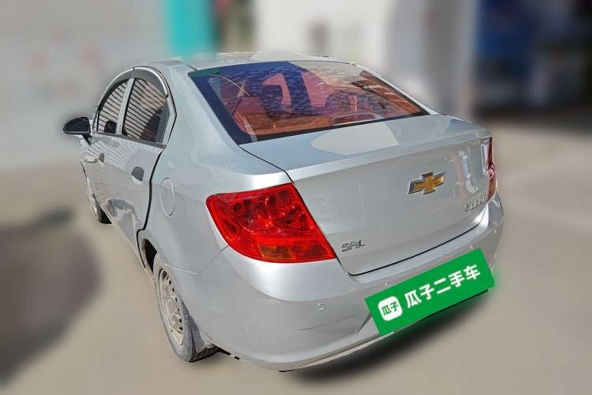 Used Chevrolet Sail 2013 Sedan 1.4L Manual Ideal Edition Rear Left 45 Deg