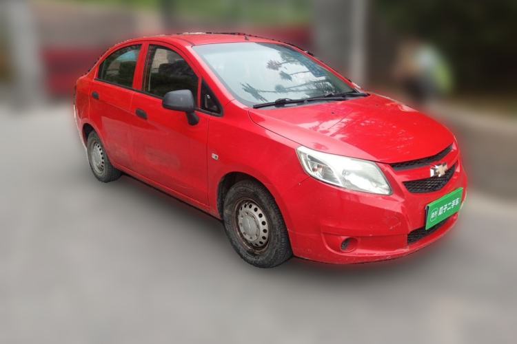 Used Chevrolet Sail 2013 Sedan 1.2L Manual Fashionable Happiness Edition Front Right 45 Deg