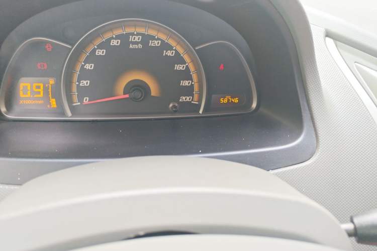 Used Chevrolet Sail 2013 Sedan 1.2L Manual Warm Edition Odometer Close Up