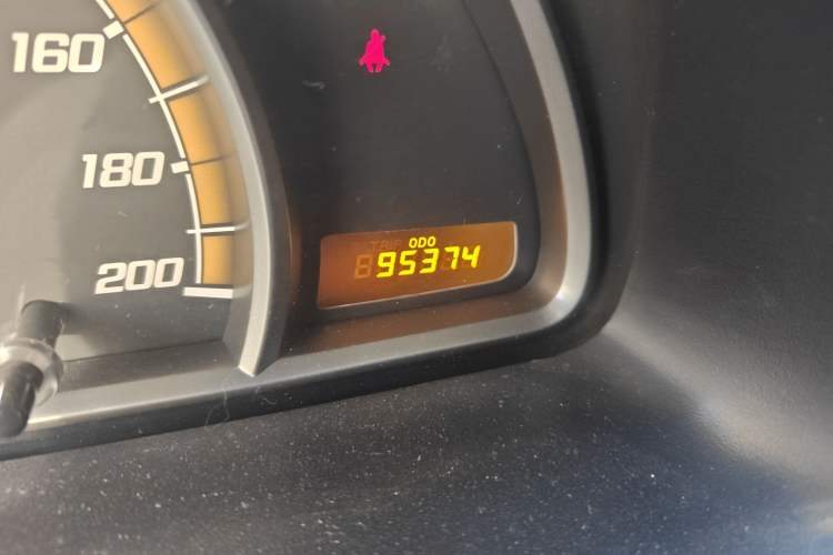 Used Chevrolet Sail 2013 Sedan 1.4L Manual Elegance Edition Odometer Close Up