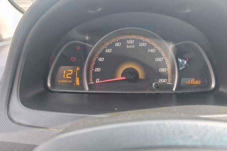 Used Chevrolet Sail 2013 Sedan 1.4L Manual Ideal Happiness Edition Odometer Close Up