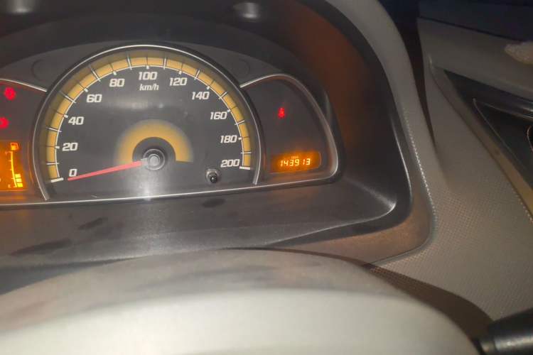 Used Chevrolet Sail 2013 Sedan 1.2L Manual Warm Edition Odometer Close Up