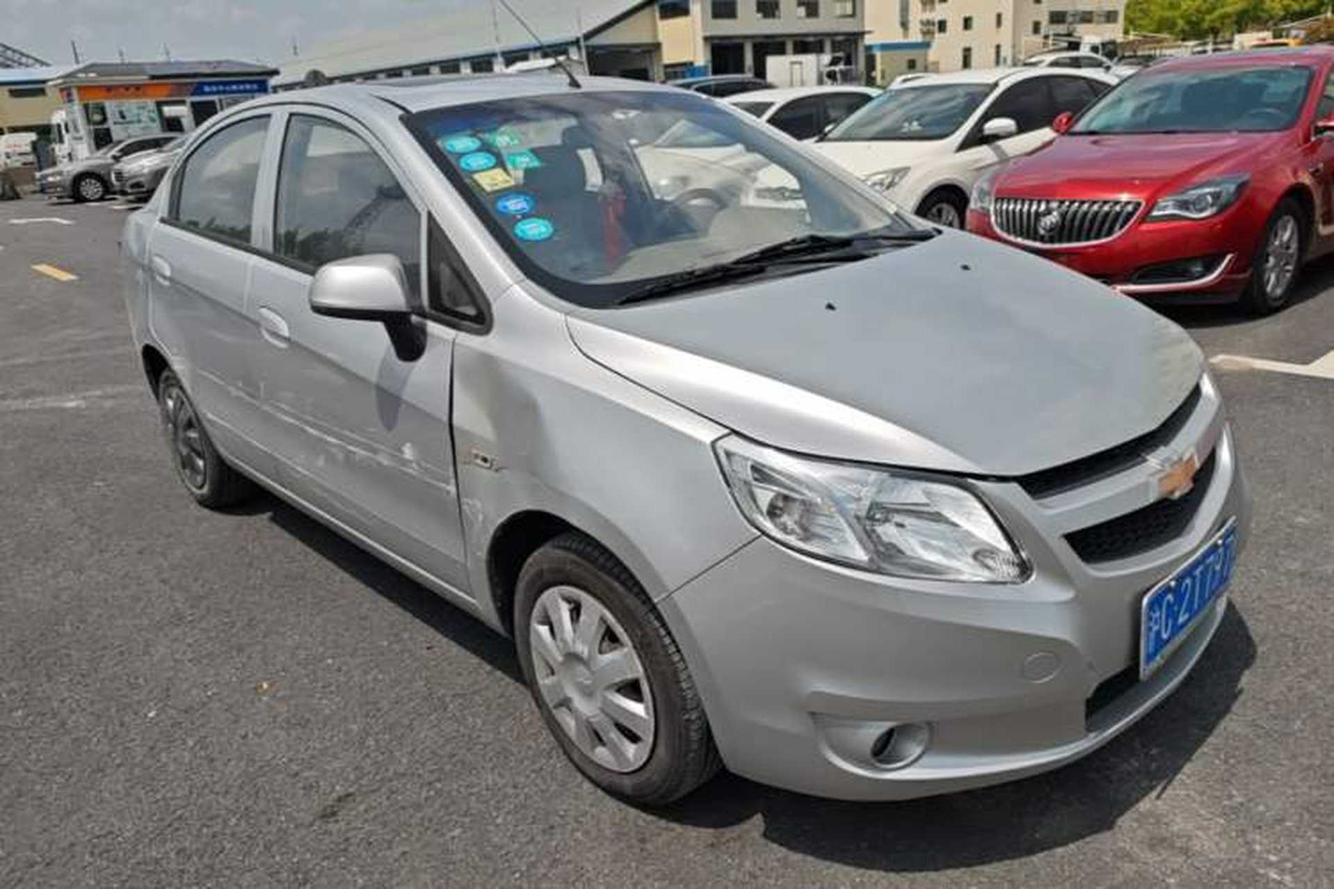 Used Chevrolet Sail 2013 Sedan 1.4L AMT Enjoy Edition Front Right 45 Deg