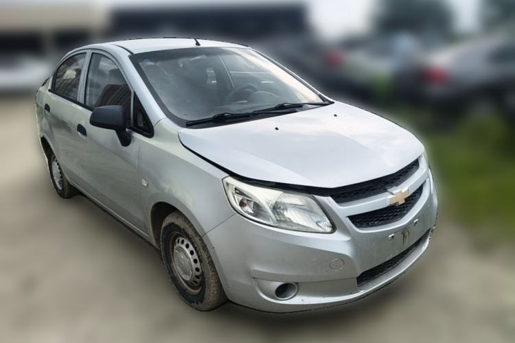 Used Chevrolet Sail 2013 Sedan 1.2L Manual Fashionable Happiness Edition Front Right 45 Deg