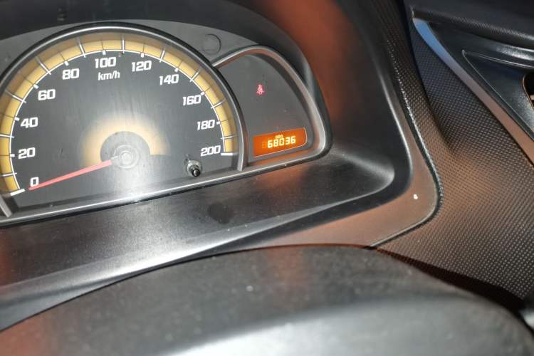 Used Chevrolet Sail 2013 Sedan 1.4L Manual Elegance Edition Odometer Close Up