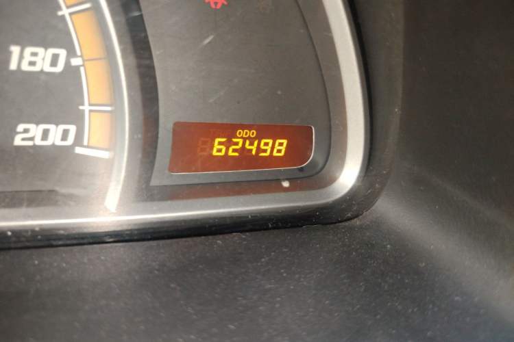 Used Chevrolet Sail 2013 Sedan 1.2L Manual Fashionable Happiness Edition Odometer Close Up