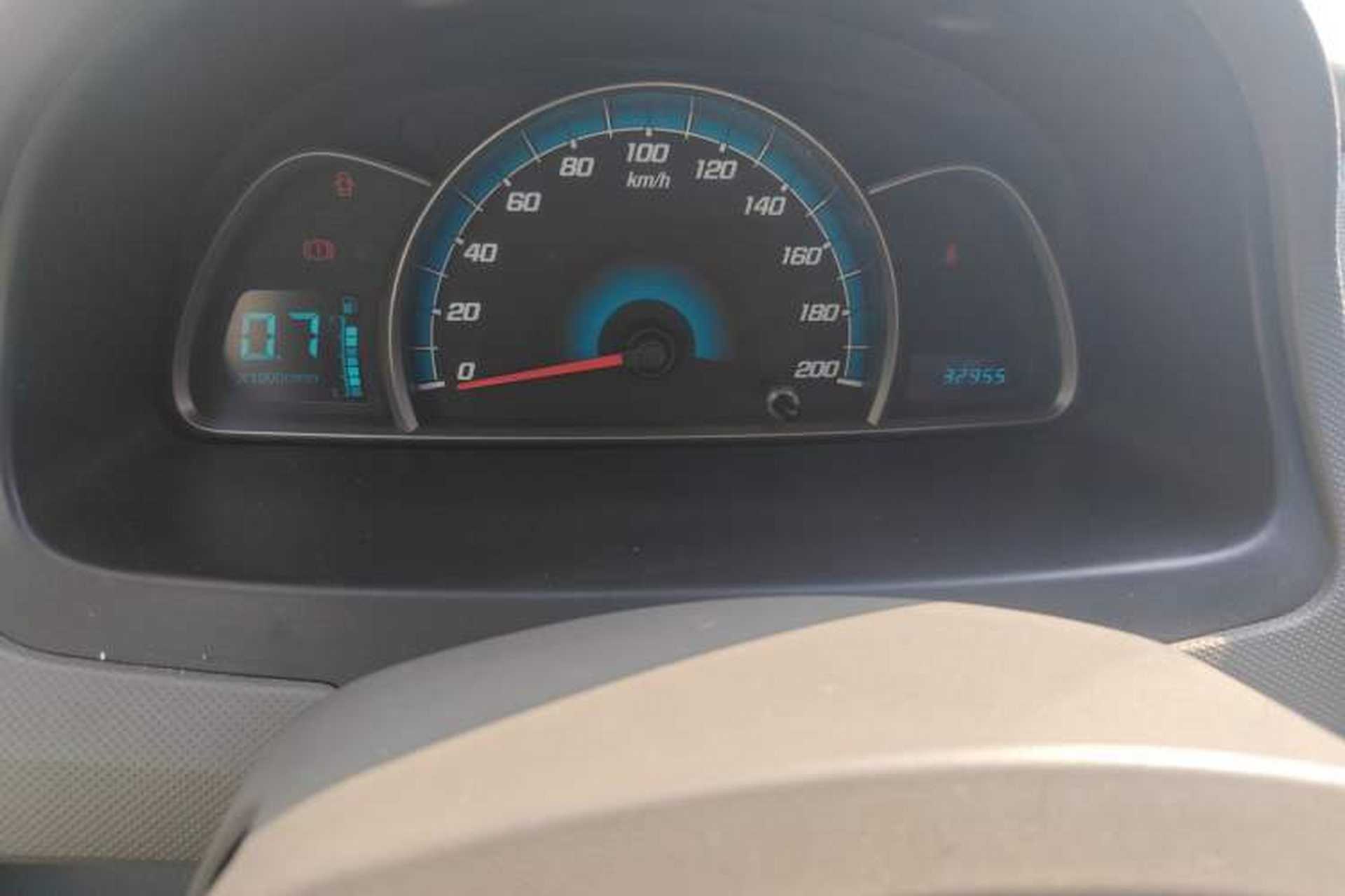 Used Chevrolet Sail 2013 Sedan 1.4L Manual Ideal Happiness Edition Odometer Close Up