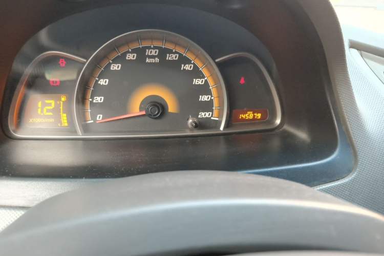 Used Chevrolet Sail 2013 Sedan 1.4L Manual Ideal Happiness Edition Odometer Close Up