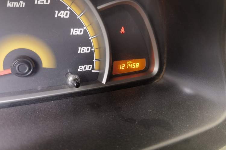 Used Chevrolet Sail 2013 Sedan 1.2L Manual Fashionable Happiness Edition Odometer Close Up