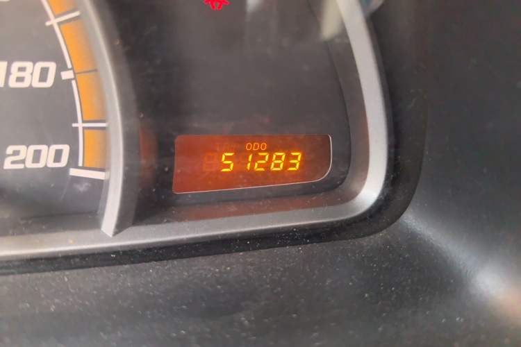 Used Chevrolet Sail 2013 Sedan 1.2L Manual Fashionable Happiness Edition Odometer Close Up