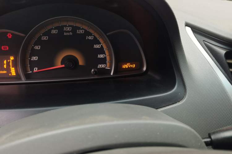 Used Chevrolet Sail 2013 Sedan 1.2L Manual Fashion Edition Odometer Close Up