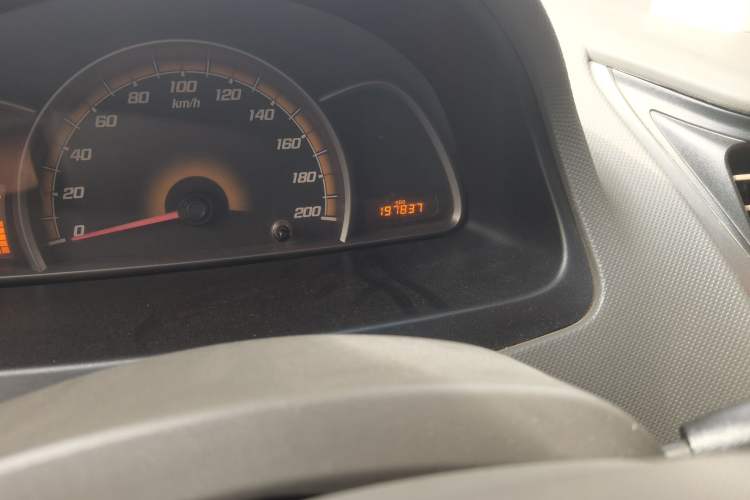 Used Chevrolet Sail 2013 Sedan 1.4L Manual Elegance Edition Odometer Close Up