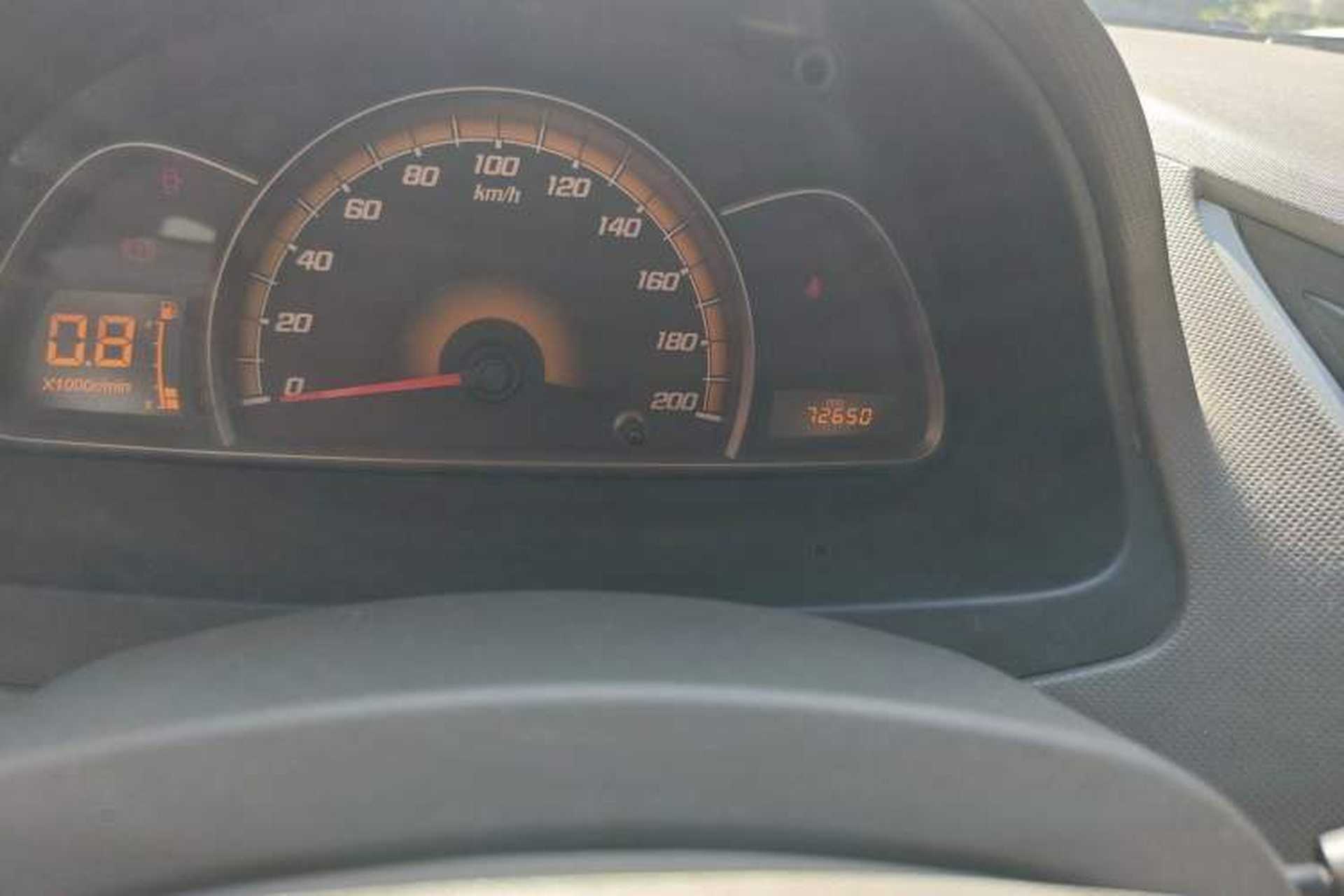 Used Chevrolet Sail 2013 Sedan 1.2L Manual Fashionable Happiness Edition Odometer Close Up