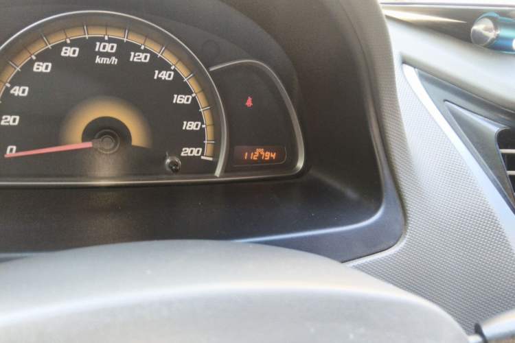 Used Chevrolet Sail 2013 Sedan 1.2L Manual Fashionable Happiness Edition Odometer Close Up