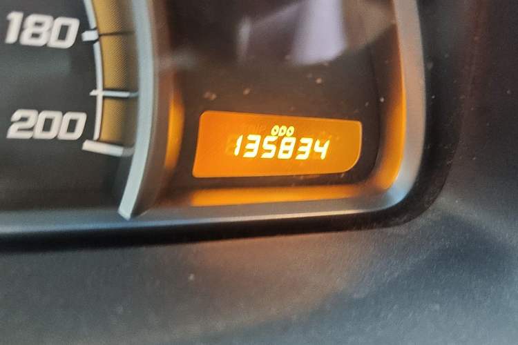 Used Chevrolet Sail 2013 Sedan 1.2L Manual Ideal Edition Odometer Close Up