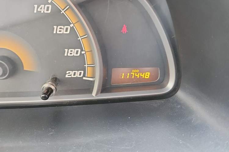 Used Chevrolet Sail 2013 Sedan 1.4L Manual Happiness Edition II Odometer Close Up