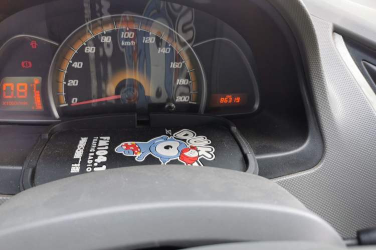 Used Chevrolet Sail 2013 Sedan 1.2L Manual Warm Edition Odometer Close Up