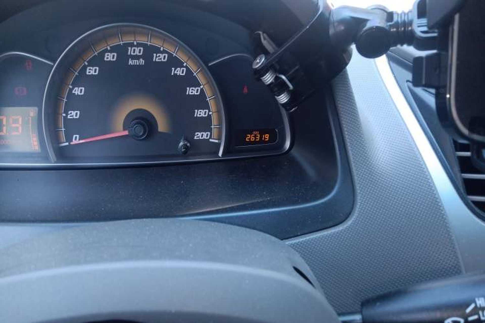 Used Chevrolet Sail 2013 Sedan 1.2L Manual Warm Edition Odometer Close Up