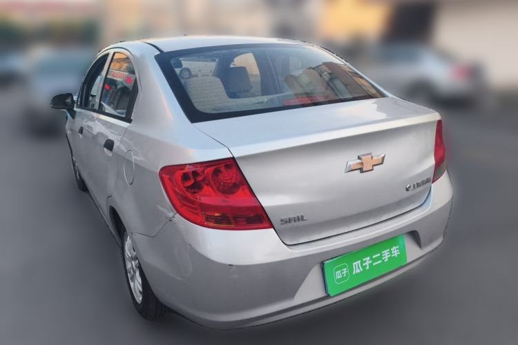 Used Chevrolet Sail 2013 Sedan 1.2L Manual Happiness Edition Rear Left 45 Deg