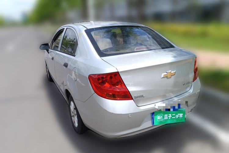 Used Chevrolet Sail 2013 Sedan 1.2L Manual Warm Edition Rear Left 45 Deg