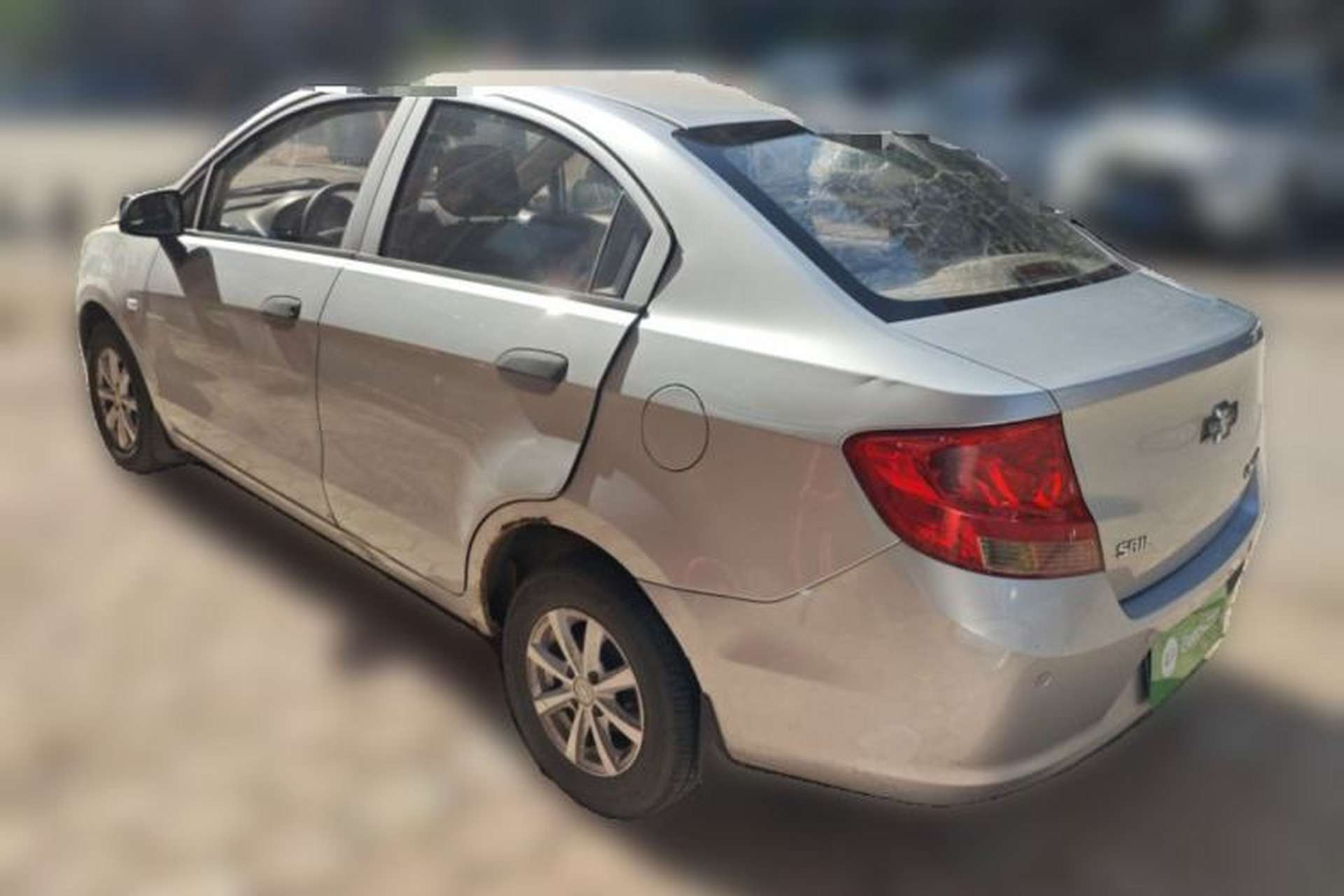 Used Chevrolet Sail 2013 Sedan 1.2L Manual Fashionable Happiness Edition Rear Left 45 Deg