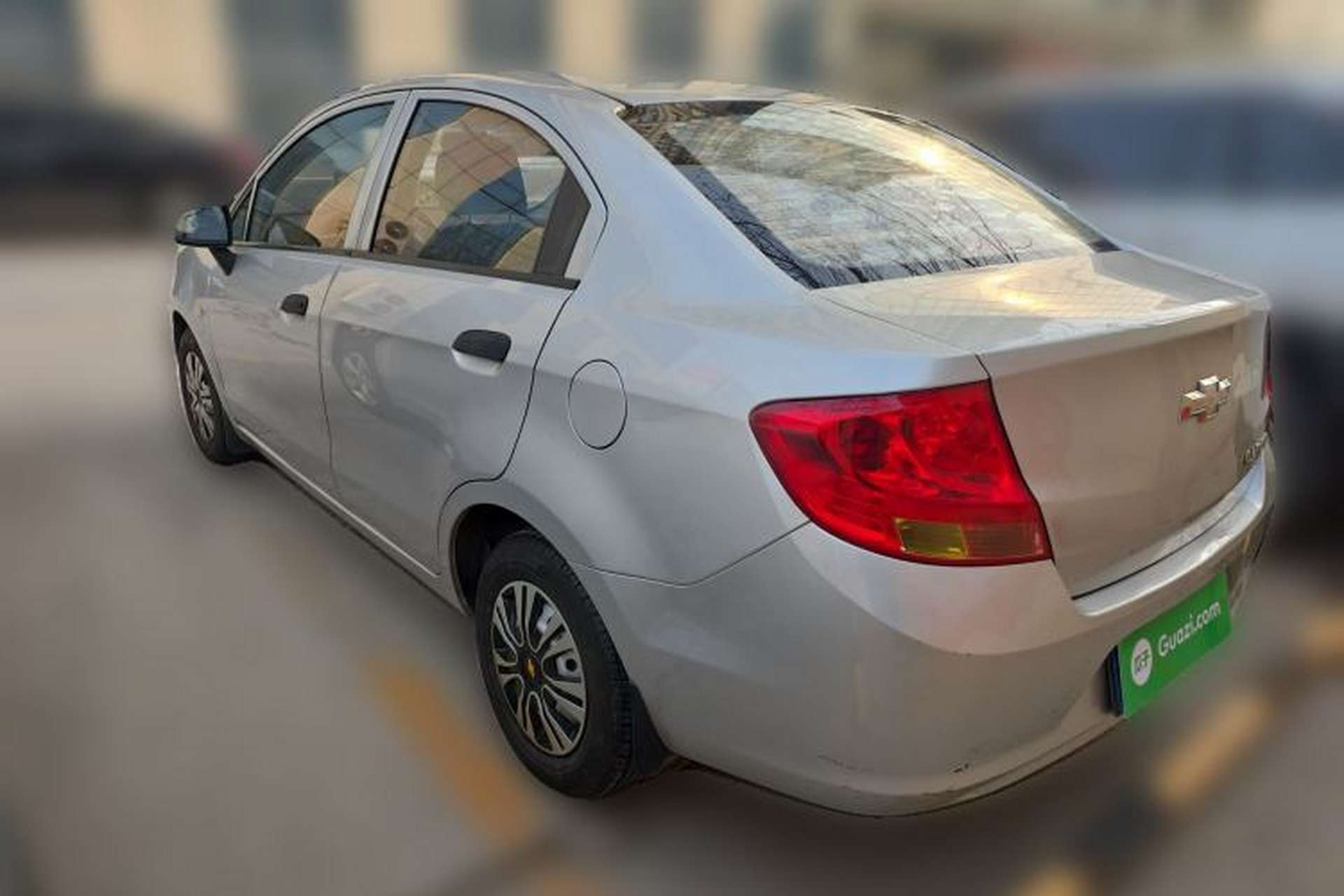 Used Chevrolet Sail 2013 Sedan 1.2L Manual Fashionable Happiness Edition Rear Left 45 Deg