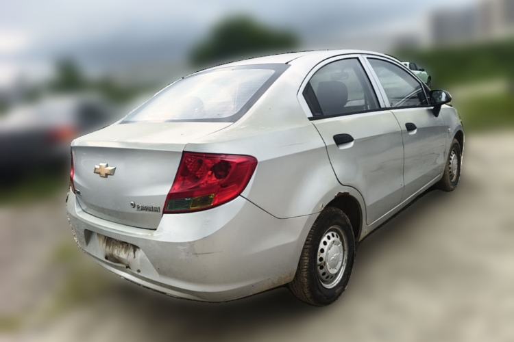 Used Chevrolet Sail 2013 Sedan 1.2L Manual Fashionable Happiness Edition Rear Right 45 Deg
